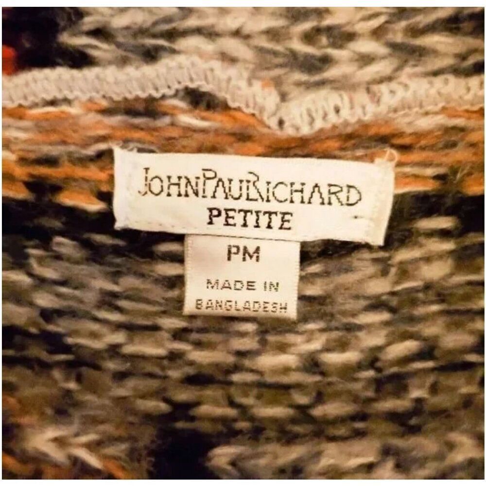 John Paul Richard Petite Long Sleeve Fall Sweater Size Medium Petite - Picture 4 of 6